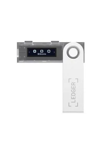 Portfel sprzętowy dla kryptowalut Ledger Nano S przezroczysty