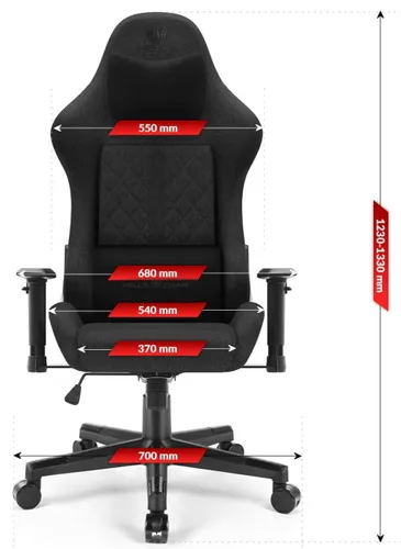 Fotel gamingowy HELL'S CHAIR HC-1006 Czarny