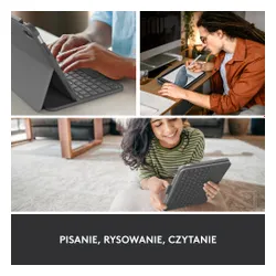 Etui na iPad LOGITECH Slim Folio Szary Klawiatura