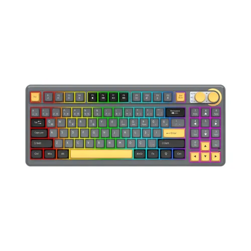 Klawiatura membranowa Rampage Cyclone KNOB Szaro-Czarny