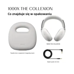 Słuchawki bezprzewodowe Sony 1000X THE COLLEXION z ANC Edycja na 10-lecie WH-1000XX Platynowo-biały