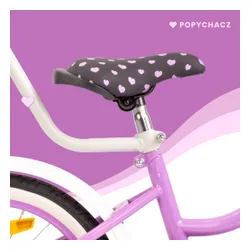 Rower dziecięcy SUN BABY Heart Bike 16 cali dla dziewczynki Fioletowy