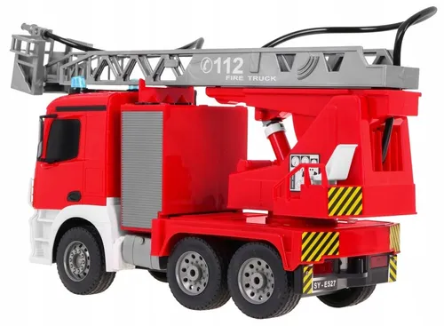 Zdalnie sterowany samochód COIL wóz strażacki Mercedes straż pożarna auto RC pilot LED