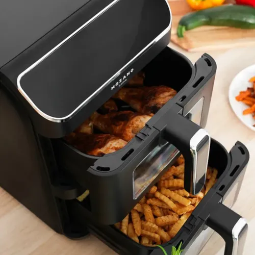 Air Fryer Frytkownica beztłuszczowa MOZANO AirTower Duo 11l z podwójnym koszem 12 automatycznych programów