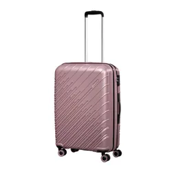 Walizka średnia poszerzana American Tourister Speedstar - rose gold