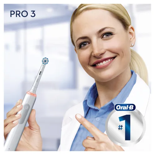 Ротационная зубная щетка Oral-B Pro3 3500 WH Sens + чехол