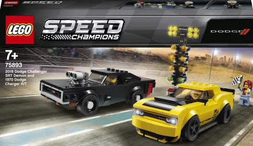 Конструктор Lego Speed Champions 2018 Dodge Challenger SRT Demon и 1970 Dodge Charger R / T (75893)