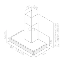 Вытяжка Samsung Nk36m5070bs серебристый