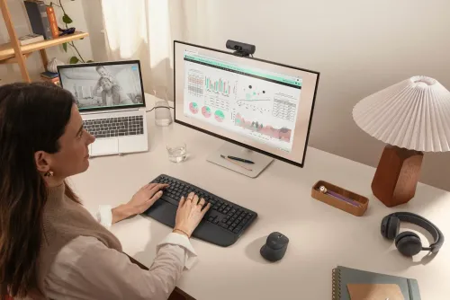 Zestaw klawiatura i mysz Logitech Signature Comfort Plus MK880 bezprzewodowy grafitowy