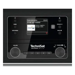 Radioodbiornik TechniSat DigitRadio 380 CD IR Radio FM DAB+ Internetowe Bluetooth Czarny