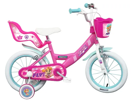 Rower dziecięcy NICKELODEON Psi Patrol Skye 14 cali dla dziewczynki Różowy