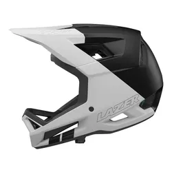 Kask rowerowy LAZER Cage KinetiCore Biało-czarny mat Full Face (rozmiar XL)
