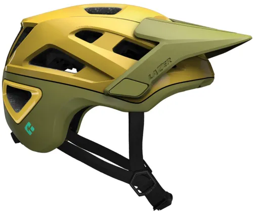 Kask rowerowy LAZER Jackal KinetiCore Złoto-zielony MTB (rozmiar L)