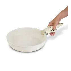 Zestaw 3 patelni Starke Pro Compacti Cream 4 elementy odpinany uchwyt