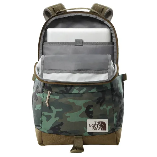 Рюкзак для школы и поездки The North Face Daypack-thyme brushwood camo print / military olive / kelp tan