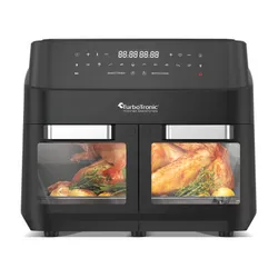 Air Fryer Frytkownica beztłuszczowa TURBOTRONIC TT-DAF7W Czarny z podwójnym koszem