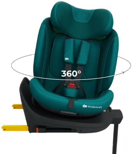 Fotelik samochodowy KINDERKRAFT I-360 2 Plus 40-150 cm (0-36 kg) Zielony