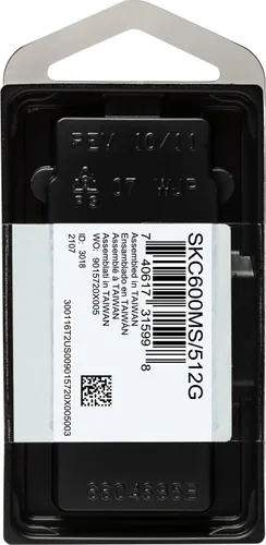 Kingston KC600 512 GB mSATA SATA III SSD (SKC600MS/512G)