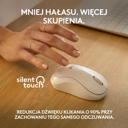 Myszka Logitech M240 Silent Biały