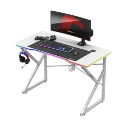 Biurko gamingowe HUZARO Hero 1.7 RGB Biały