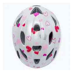 Kask rowerowy dziecięcy Alpina Ximo white hearts
