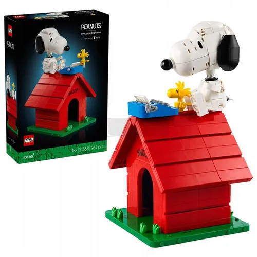 LEGO Ideas 21368 Fistaszki: Buda Snoopy’ego, zestaw klocków 18+