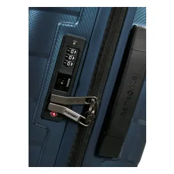 Маленький расширяемый чемодан Samsonite Attrix 55 см (20/23 см) - steel blue