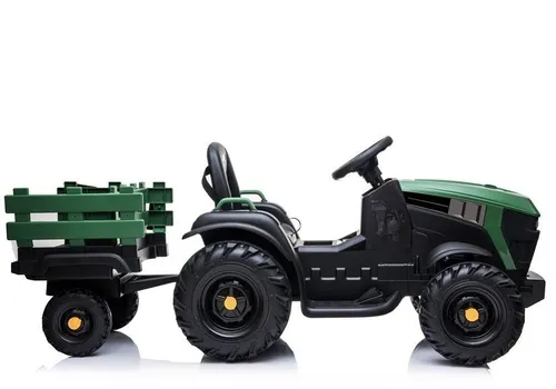 Duży Traktor Na Akumulator Z Przyczepą Pojazd Dla Dzieci Pilot Skóra Eva MP3