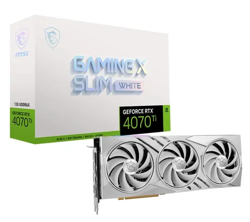 Karta graficzna MSI GeForce RTX 4070 Ti GAMING X SLIM White 12GB GDDR6X 192bit DLSS