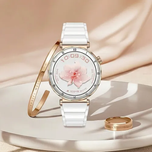 Smartwatch LUNA Bianca Ceramic Złoty