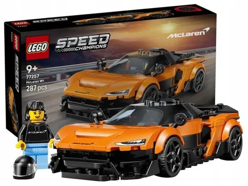 KLOCKI LEGO SPEED CHAMPIONS 77257 McLaren W1, zestaw klocków dla dzieci +9