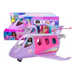 BARBIE LOTNICZA PRYZGODA SAMOLOT DLA LALEK + LALKA HCD49