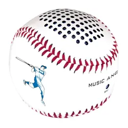 Głośnik mobilny MUSIC ANGEL Piłka do baseball Biały
