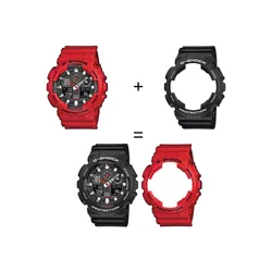 Casio Zegarek SET GA-100B-4AER + BEZEL 10508136 + PASEK 10347688
