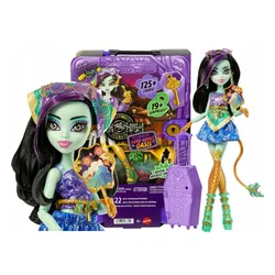 LALKA MONSTER HIGH STRASZYSEKRETY S7 Jinafire Long wakacje zestaw z walizką