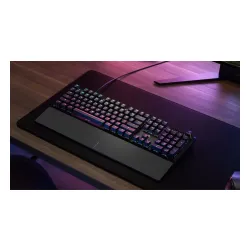 Klawiatura gamingowa Corsair K70 Core Corsair MLX Red przewodowa mechaniczna podświetlana czarna z podpórką