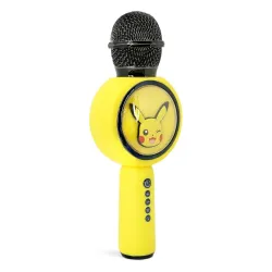 Mikrofon z głośnikiem Bluetooth OTL Technologies Pokémon Pikachu PopSing LED Light Up Wireless Karaoke 5W Żółty