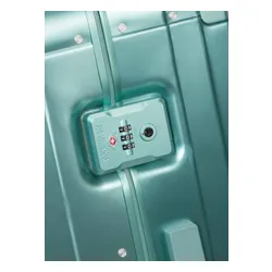 Walizka mała American Tourister Soundbox Alu - dusty turquoise