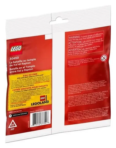 LEGO Ninjago 30650 Bitwa Kaia i Raptona w świątyni & Turniejowy teren szkoleniowy