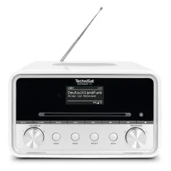 Radioodbiornik TechniSat DigitRadio 586 Radio FM DAB+ Internetowe Bluetooth Biało-srebrny