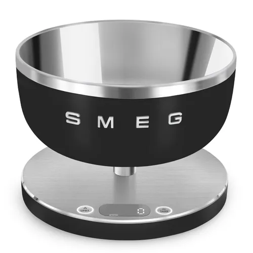 SMEG Cyfrowa waga kuchenna - czarny mat, KSC01BLMWW