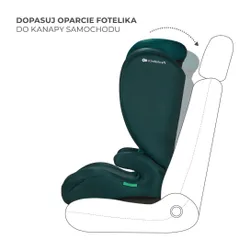 Fotelik samochodowy KINDERKRAFT I-Spark I-Size 2w1 100-150 cm (9-36 kg) Zielony