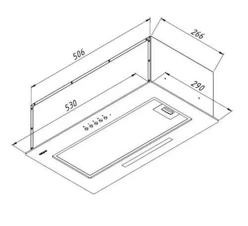 Okap Akpo WK-7 Micra Glass 60 Biały