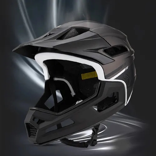 Kask rowerowy WOZINSKY HT-009C Czarny Full Face MTB  (rozmiar L)