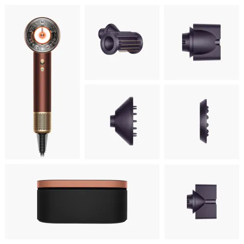Suszarka do włosów Dyson Supersonic Nural Straight+Wavy 318135-01 Jonizacja Zimny nawiew 1600W 3 prędkości 4 temperatury
