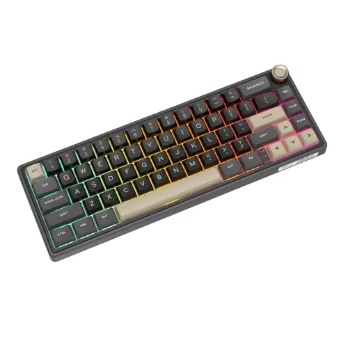 Klawiatura mechaniczna Royal Kludge RK-R65 Phantom Brown Switch Czarno-Szary