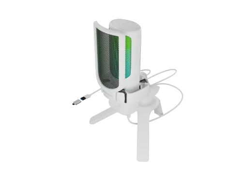 Mikrofon Genesis Radium 250 Przewodowy Pojemnościowy Biały