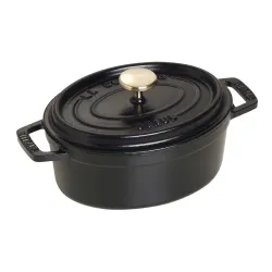 STAUB LA COCOTTE Garnek żeliwny owalny 600 ml, czarny