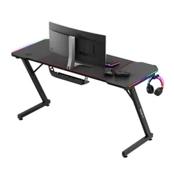 Biurko gamingowe HUZARO Hero 3.3 RGB Czarny