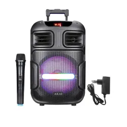 Power Audio AKAI ABTS-X5FUSION 50W Bluetooth Mikrofon Czarny